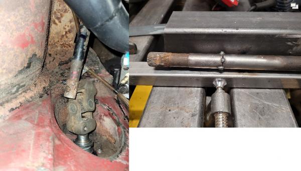 Photo 47 - Cut and Tacked Steering Shaft.jpg